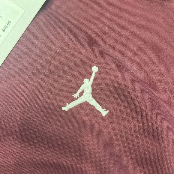 NWT Nike Jordan Girls Bordeaux Hoodie - size small - Picture 3 of 6